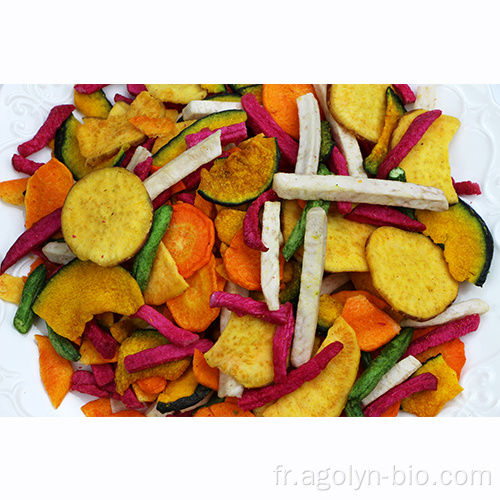 Chips de légumes VF mélangés séchés par paquet OEM